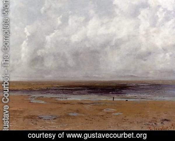 Gustave Courbet - The Beach at Trouville at Low Tide