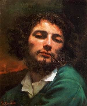 Gustave Courbet - Portrait of the Artist (or Man with a Pipe)