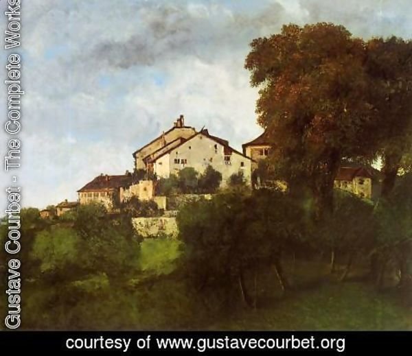 Gustave Courbet - The Houses of the Chateau D'Ornans