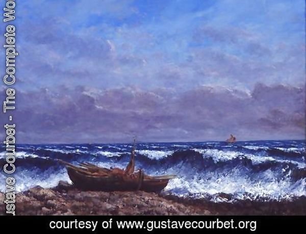 Gustave Courbet - The Stormy Sea or, The Wave