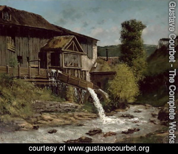 Gustave Courbet - The Sawmill on the River Gauffre
