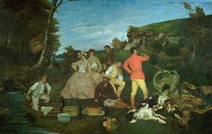 Gustave Courbet - The Huntsman's Picnic