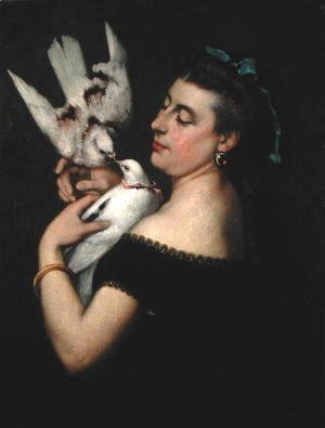 Gustave Courbet - Woman with Pigeons
