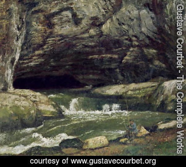 Gustave Courbet - The Source of the Loue or La Grotte Sarrazine