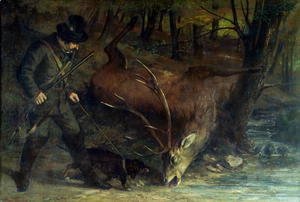 Gustave Courbet - The Death of the Stag, 1859
