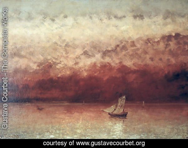 Lake Leman with Setting Sun, c.1876