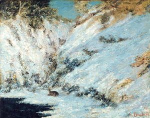 Gustave Courbet - Snowy Landscape, 1866