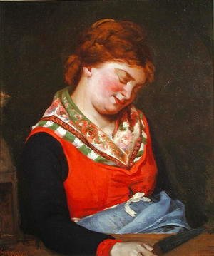 Gustave Courbet - Peasant Woman Sleeping, 1853
