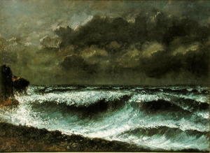 Gustave Courbet - Squall on the Horizon, c.1872