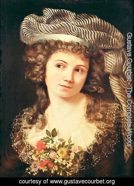 Portrait of a young woman in the style of Labille-Guiard