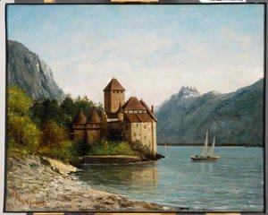 Gustave Courbet - The Castle of Chillon, Evening, c.1872