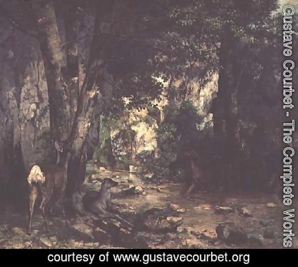 Gustave Courbet - The Return of the Deer to the Stream at Plaisir-Fontaine, 1866