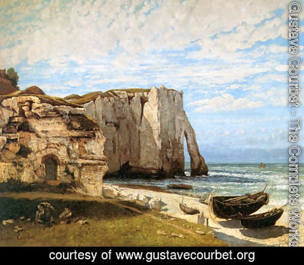 Gustave Courbet - The Cliffs at Etretat after the storm, 1870