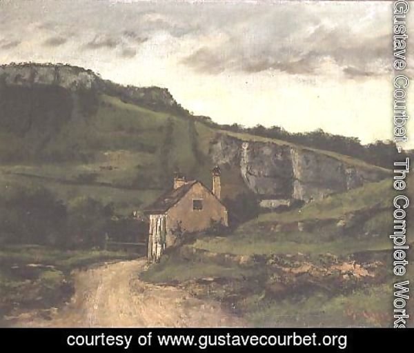 Gustave Courbet - A Country Cottage