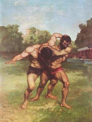 Gustave Courbet - The Wrestlers, 1853