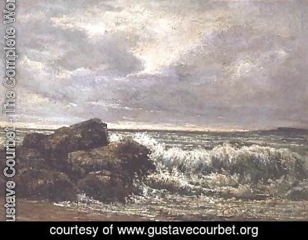 Gustave Courbet - The Wave, 1869 2