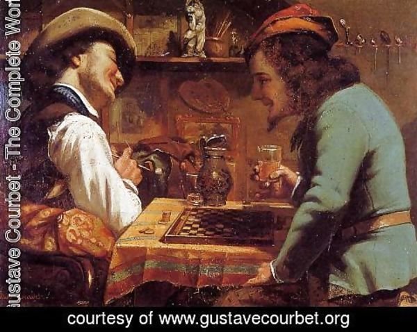 Gustave Courbet - The Draughts Players