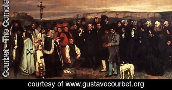 Gustave Courbet - A Burial at Ornhans