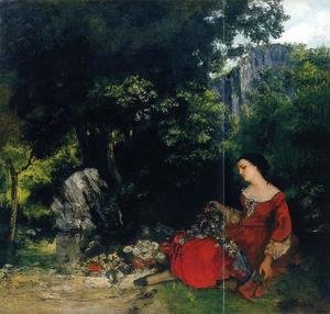 Gustave Courbet - Woman with Garland