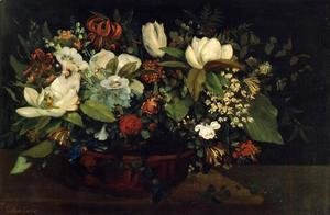 Gustave Courbet - Basket of Flowers