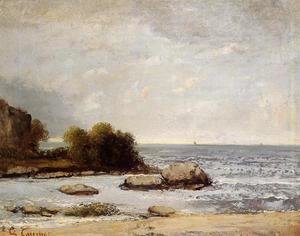 Gustave Courbet - Seascape at Saint-Aubin