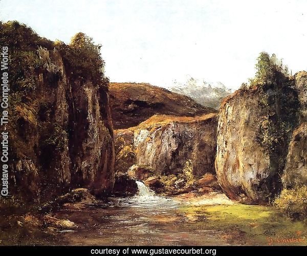 Landscape: The Source among the Rocks of the Doubs