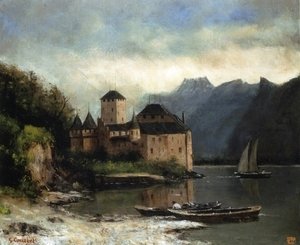 Gustave Courbet - View of the Chateau de Chillon