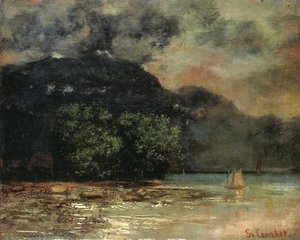 Gustave Courbet - Lake Geneve before the Storm