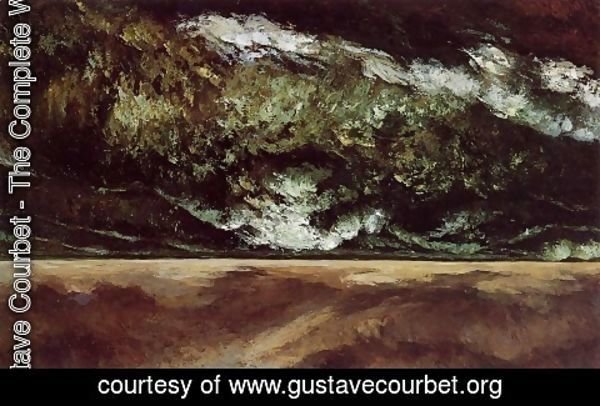 Gustave Courbet - The Angry Sea 2