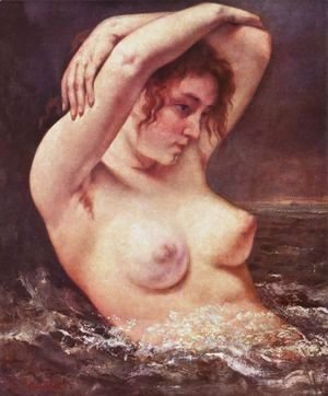 Gustave Courbet - The Woman in the Waves
