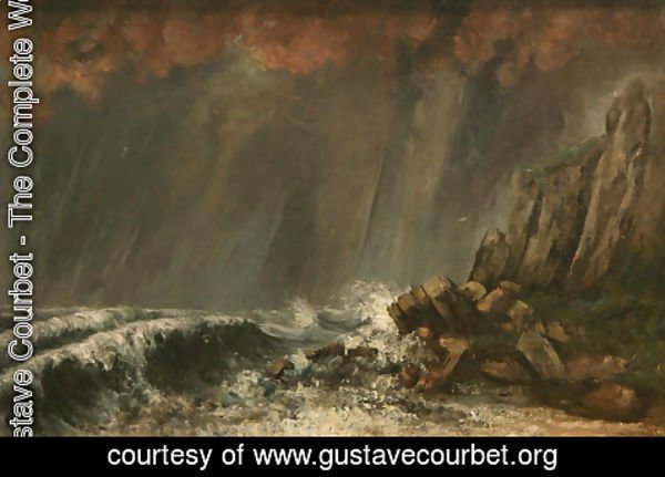 Gustave Courbet - Marine, The Waterspout
