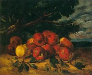 Gustave Courbet - Red Apples at the Foot of a Tree