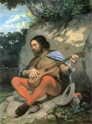 Gustave Courbet - Young Man in a Landscape (The Guitarrero)