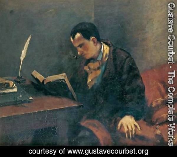Gustave Courbet - Portrait of Baudelaire