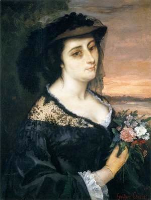 Gustave Courbet - Portrait of Laure Borreau