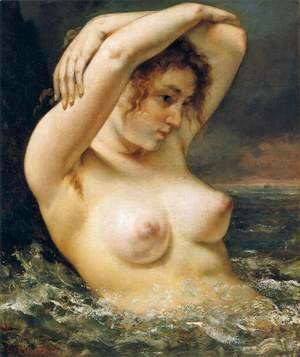 Gustave Courbet - The Woman in the Waves 2