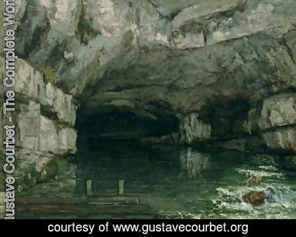 Gustave Courbet - The Grotto of the Loue 1864