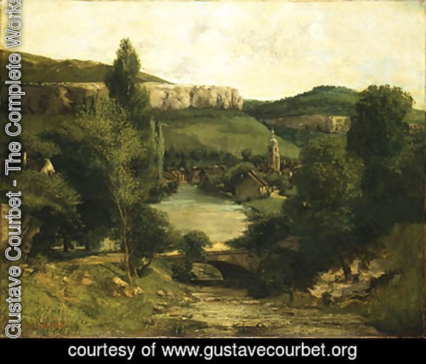 Gustave Courbet - View of Ornans probably mid 1850s