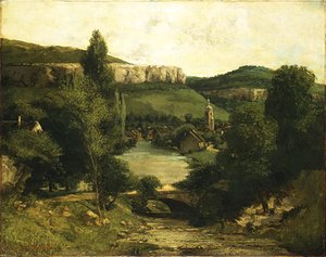 Gustave Courbet - View of Ornans probably mid 1850s
