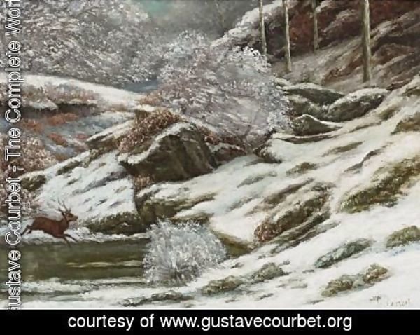 Gustave Courbet - Paysage D'Hiver