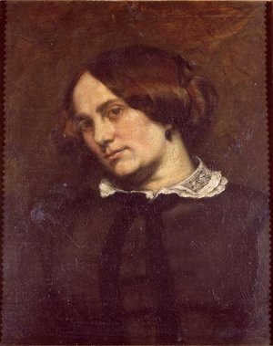 Gustave Courbet - Portrait of Zelie Courbet