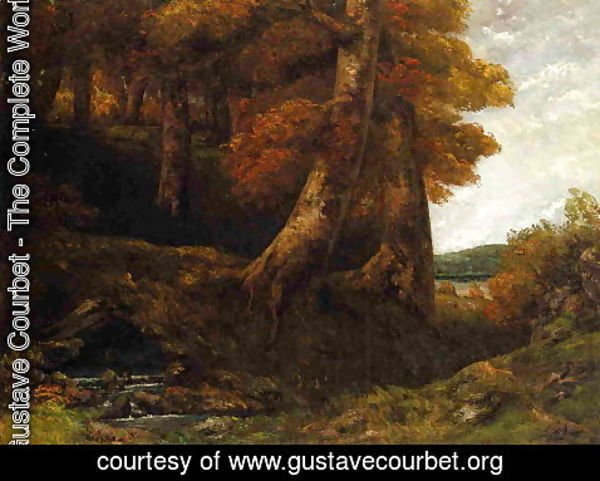 Gustave Courbet - Entering the Forest 2