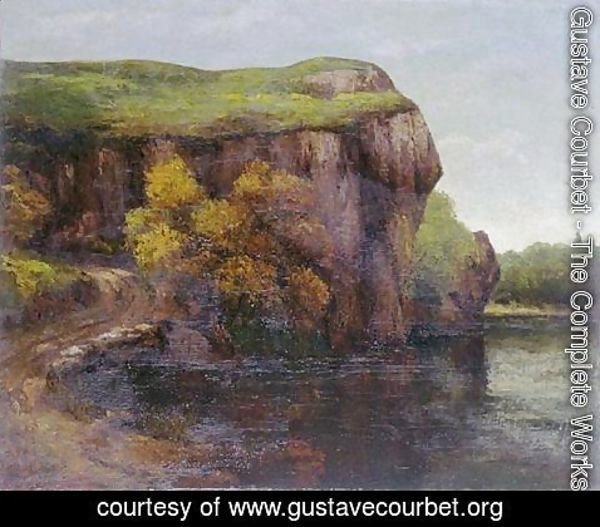 Gustave Courbet - The Cliff