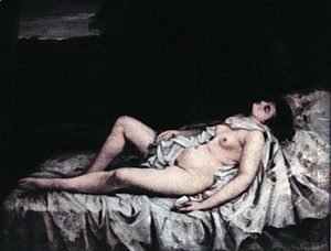 Gustave Courbet - Reclining nude