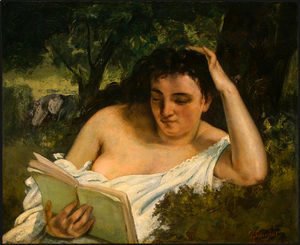 Gustave Courbet - A Young Woman Reading