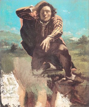 Gustave Courbet - The Man Made Mad by Fear