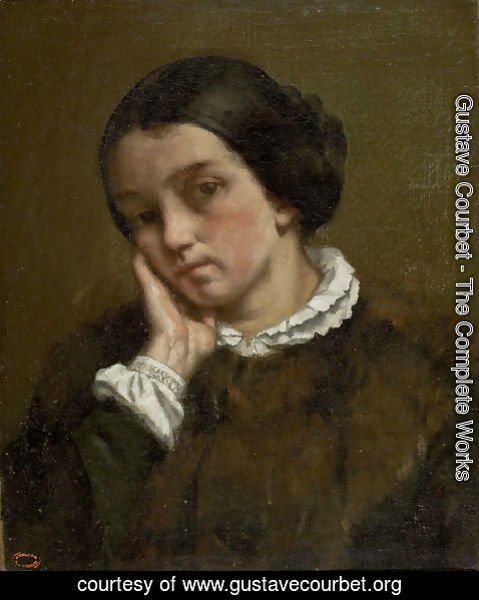 Gustave Courbet - Portrait of Zelie Courbet 2