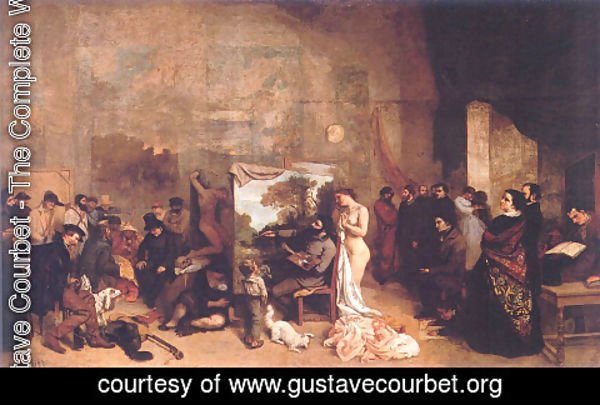 Gustave Courbet - The Artist's Studio (or A True Allegory Concerning Seven Years of My Artistic Life)