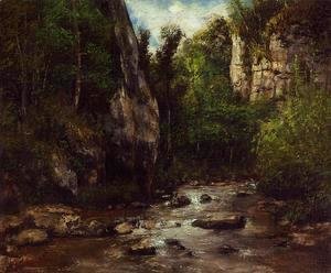 Gustave Courbet - Landscape near Puit Noir, near Ornans