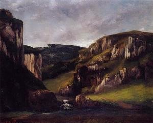 Gustave Courbet - Cliffs near Ornans